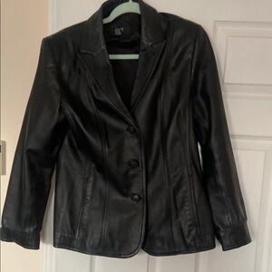 Women's Black Leather Jacket